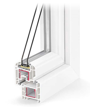 Rehau Brillant-Design 80 manyag ablak